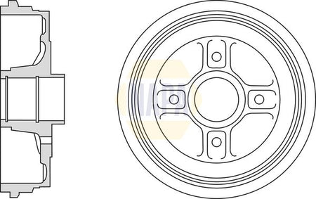Napa NDR1046 Brake Drum - 1
