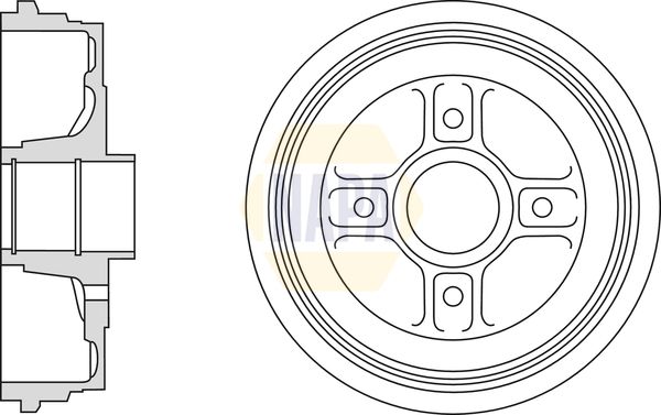 Napa NDR1046 Brake Drum - 1