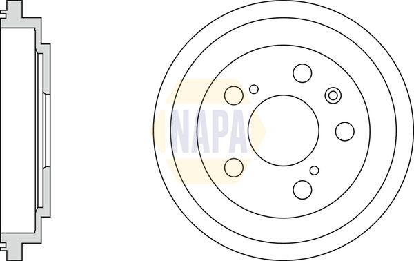 Napa NDR1051 Brake Drum - 1