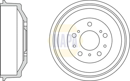 Napa NDR1052 Brake Drum - 1
