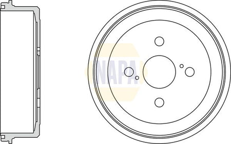 Napa NDR1055 Brake Drum - 1