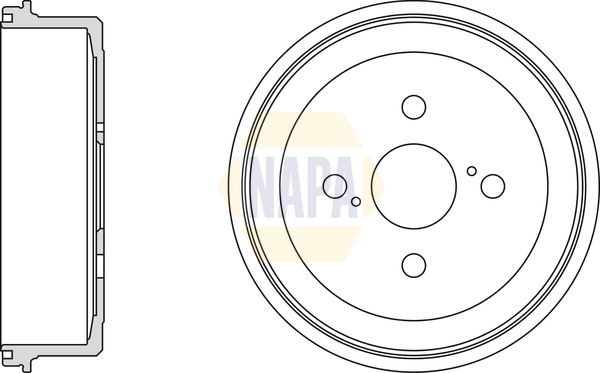 Napa NDR1055 Brake Drum - 1