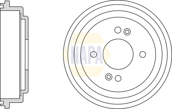 Napa NDR1056 Brake Drum - 1