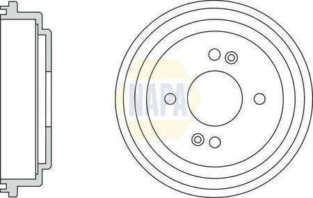 Napa NDR1056 Brake Drum - 1