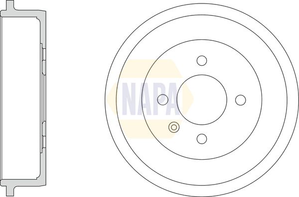 Napa NDR1059 Brake Drum - 1