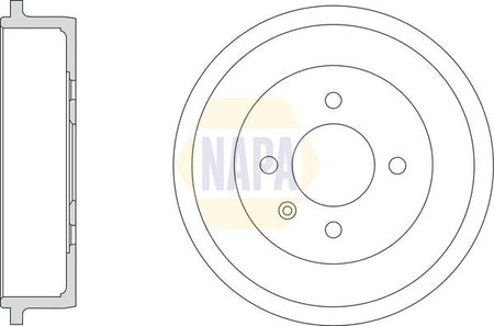 Napa NDR1059 Brake Drum - 1