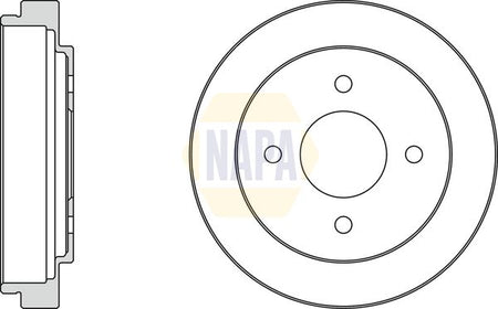 Napa NDR1060 Brake Drum - 1