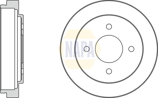 Napa NDR1060 Brake Drum - 1