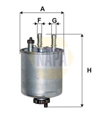 Napa NFF2123 Fuel Filter - 1