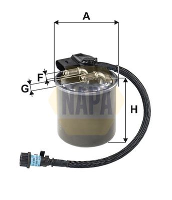 Napa NFF2222 Fuel Filter - 1
