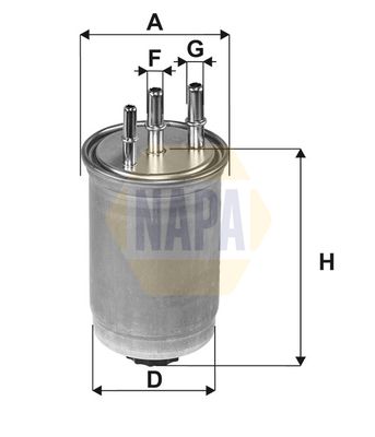 Napa NFF2229 Fuel Filter - 1