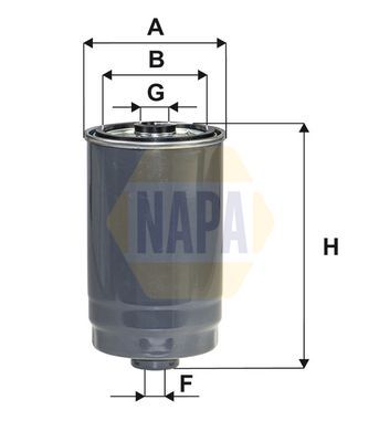 Napa NFF2244 Fuel Filter - 1