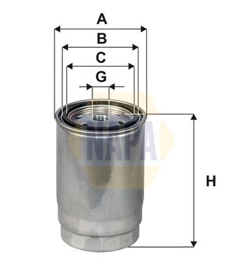 Napa NFF2248 Fuel Filter - 1