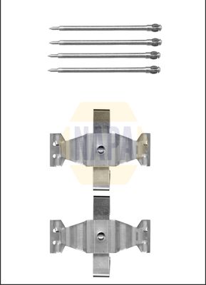 Napa NFK1019 Accessory Kit, disc brake pad - 1