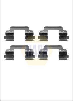 Napa NFK1031 Accessory Kit, disc brake pad - 1