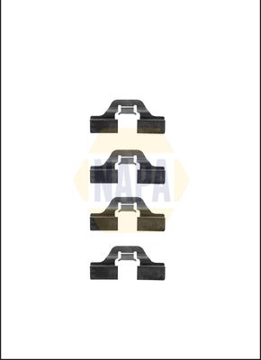 Napa NFK1038 Accessory Kit, disc brake pad - 1