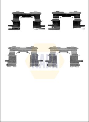 Napa NFK1052 Accessory Kit, disc brake pad - 1