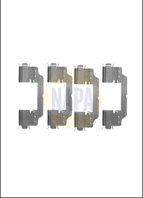 Napa NFK1066 Accessory Kit, disc brake pad - 1