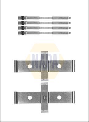 Napa NFK1078 Accessory Kit, disc brake pad - 1