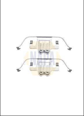 Napa NFK1079 Accessory Kit, disc brake pad - 1