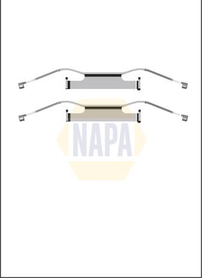 Napa NFK1087 Accessory Kit, disc brake pad - 1