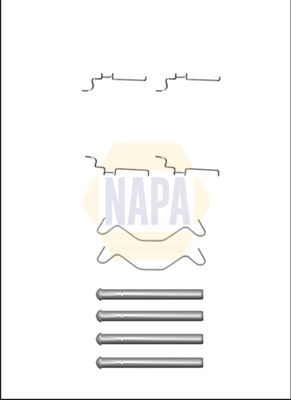 Napa NFK1089 Accessory Kit, disc brake pad - 1