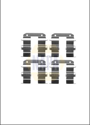 Napa NFK1098 Accessory Kit, disc brake pad - 1