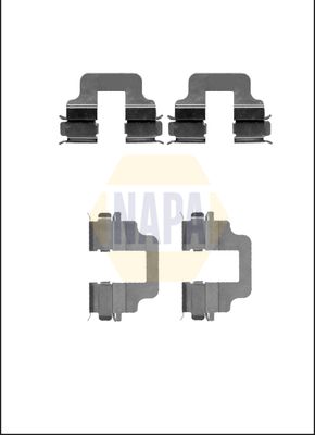 Napa NFK1104 Accessory Kit, disc brake pad - 1