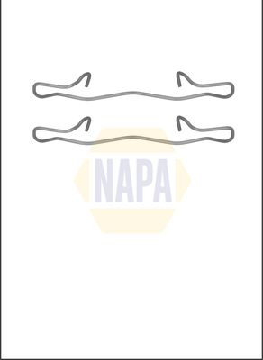 Napa NFK1106 Accessory Kit, disc brake pad - 1