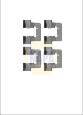 Napa NFK1137 Accessory Kit, disc brake pad - 1