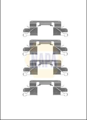 Napa NFK1158 Accessory Kit, disc brake pad - 1