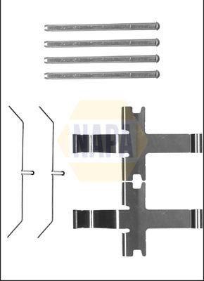 Napa NFK1167 Accessory Kit, disc brake pad - 1