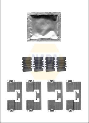 Napa NFK1168 Accessory Kit, disc brake pad - 1