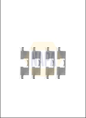 Napa NFK1175 Accessory Kit, disc brake pad - 1