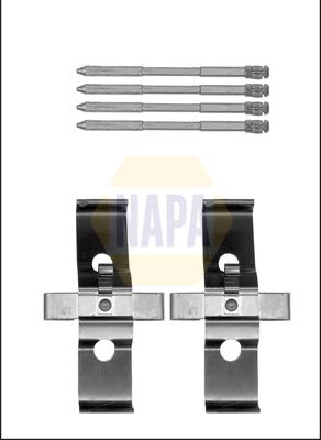 Napa NFK1180 Accessory Kit, disc brake pad - 1