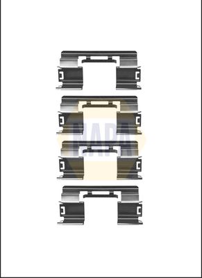 Napa NFK1185 Accessory Kit, disc brake pad - 1