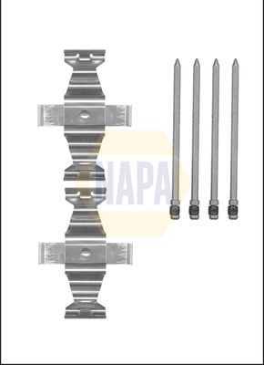 Napa NFK1191 Accessory Kit, disc brake pad - 1