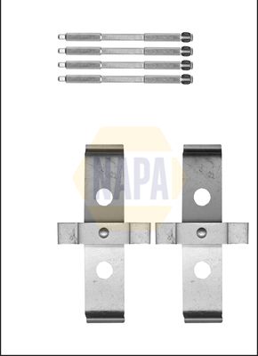 Napa NFK1215 Accessory Kit, disc brake pad - 1