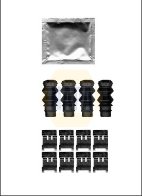 Napa NFK1216 Accessory Kit, disc brake pad - 1