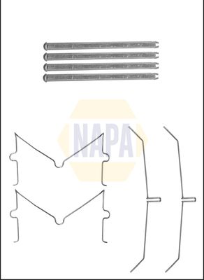 Napa NFK1221 Accessory Kit, disc brake pad - 1