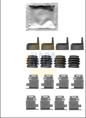 Napa NFK1225 Accessory Kit, disc brake pad - 1