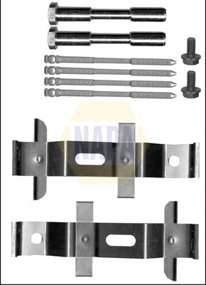 Napa NFK1227 Accessory Kit, disc brake pad - 1