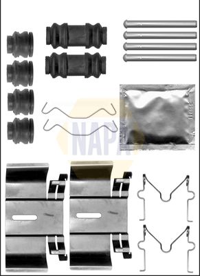 Napa NFK1231 Accessory Kit, disc brake pad - 1