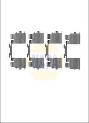 Napa NFK1251 Accessory Kit, disc brake pad - 1