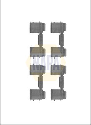 Napa NFK1257 Accessory Kit, disc brake pad - 1