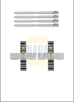 Napa NFK1280 Accessory Kit, disc brake pad - 1