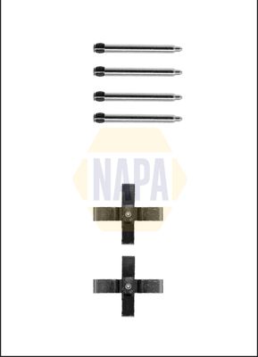 Napa NFK1316 Accessory Kit, disc brake pad - 1