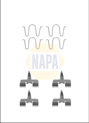 Napa NFK1327 Accessory Kit, disc brake pad - 1