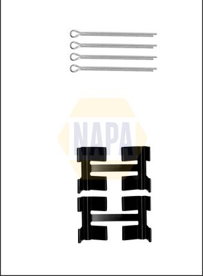 Napa NFK1343 Accessory Kit, disc brake pad - 1