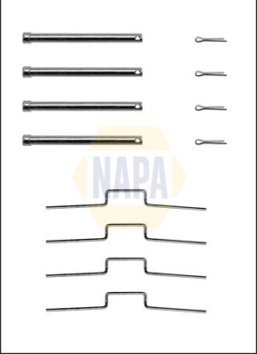 Napa NFK1366 Accessory Kit, disc brake pad - 1